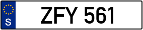 Trailer License Plate